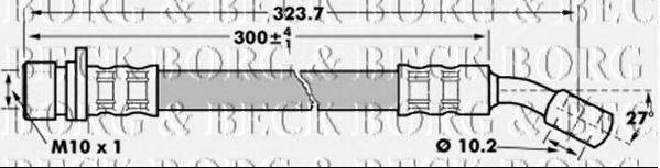 BORG & BECK BBH7184 Гальмівний шланг