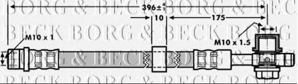 BORG & BECK BBH7185 Гальмівний шланг