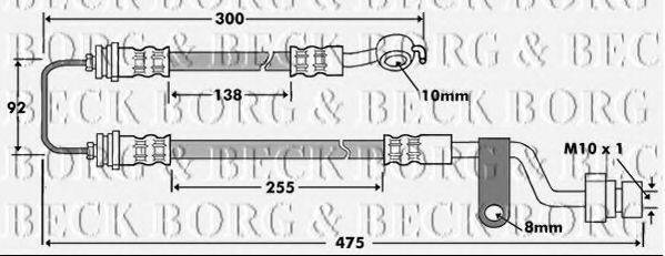 BORG & BECK BBH7467 Гальмівний шланг