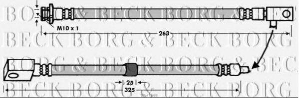 BORG & BECK BBH7649 Гальмівний шланг