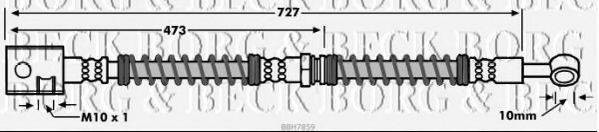 BORG & BECK BBH7859 Гальмівний шланг