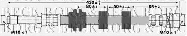 BORG & BECK BBH6146 Гальмівний шланг