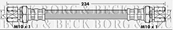 BORG & BECK BBH6340 Гальмівний шланг