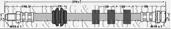 BORG & BECK BBH6753 Гальмівний шланг