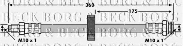 BORG & BECK BBH6775 Гальмівний шланг