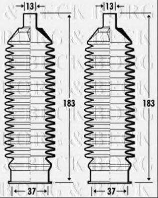 BORG & BECK BSG3364 Пильовик, рульове управління