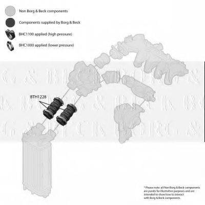 BORG & BECK BTH1228 Трубка повітря, що нагнітається