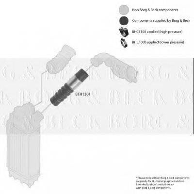 BORG & BECK BTH1301 Трубка повітря, що нагнітається