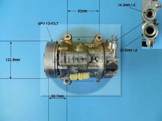 AUTO AIR GLOUCESTER 141309P Компресор, кондиціонер