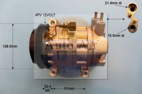 AUTO AIR GLOUCESTER 146206 Компресор, кондиціонер