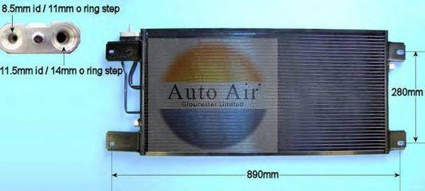 AUTO AIR GLOUCESTER 165003 Конденсатор, кондиціонер