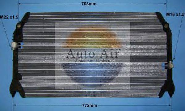 AUTO AIR GLOUCESTER 165024 Конденсатор, кондиціонер