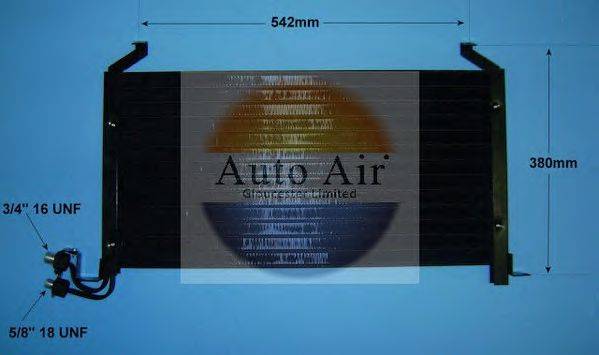 AUTO AIR GLOUCESTER 166015 Конденсатор, кондиціонер