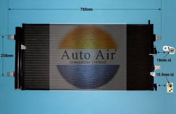 AUTO AIR GLOUCESTER 169709 Конденсатор, кондиціонер