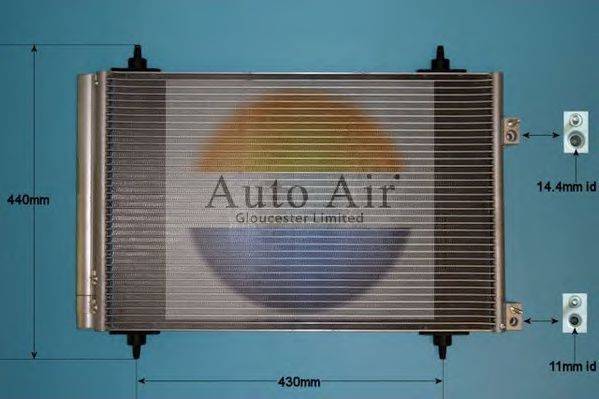 AUTO AIR GLOUCESTER 169928 Конденсатор, кондиціонер