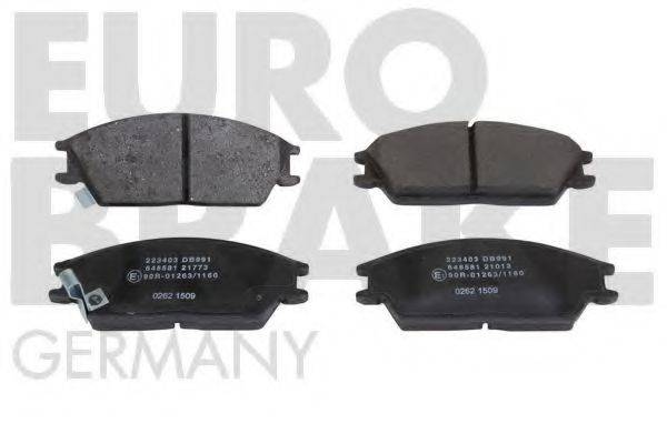 EUROBRAKE 5502223403 Комплект гальмівних колодок, дискове гальмо