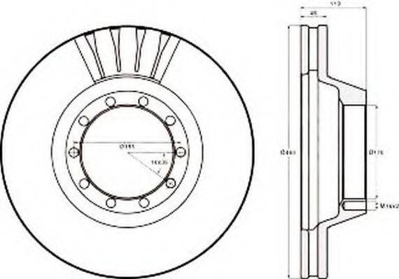 JURID 567115J гальмівний диск
