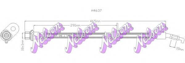 BROVEX-NELSON H4637 Гальмівний шланг