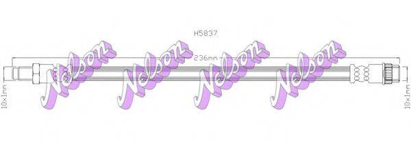 BROVEX-NELSON H5837 Гальмівний шланг
