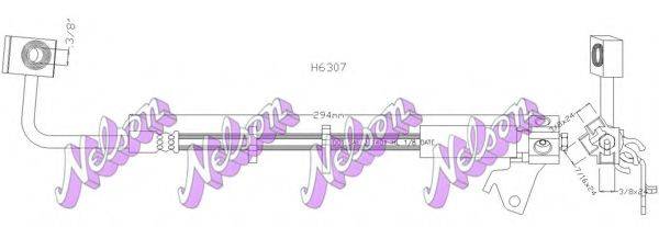 BROVEX-NELSON H6307 Гальмівний шланг