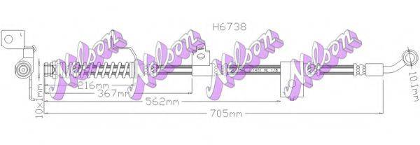 BROVEX-NELSON H6738 Гальмівний шланг
