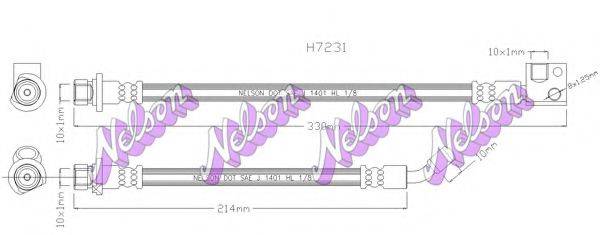 BROVEX-NELSON H7231Q Гальмівний шланг