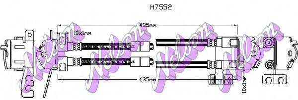 BROVEX-NELSON H7552 Гальмівний шланг