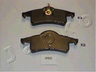 JAPKO 51992 Комплект гальмівних колодок, дискове гальмо