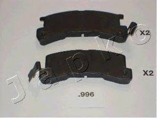 JAPKO 51996 Комплект гальмівних колодок, дискове гальмо