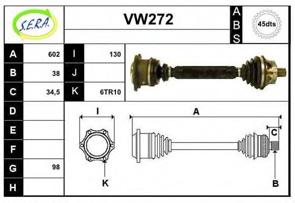 SERA VW272 Приводний вал