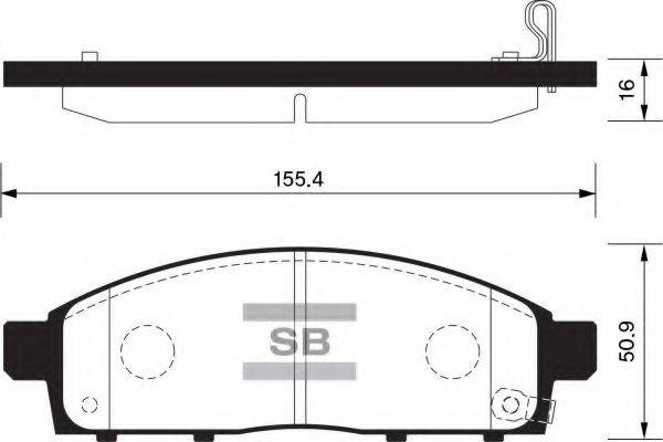 FI.BA FBP1361 Комплект гальмівних колодок, дискове гальмо