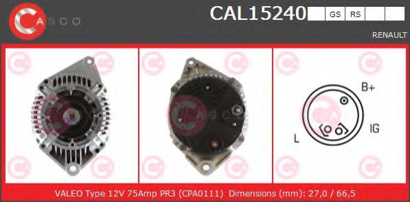CASCO CAL15240GS Генератор