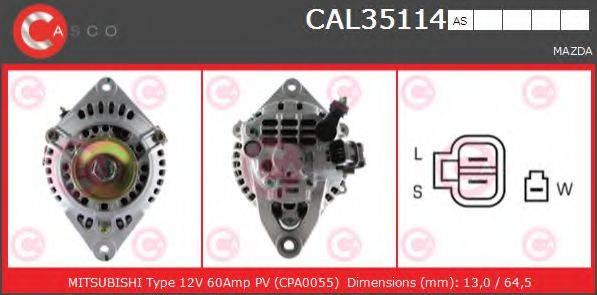 CASCO CAL35114AS Генератор