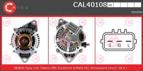 CASCO CAL40108AS Генератор