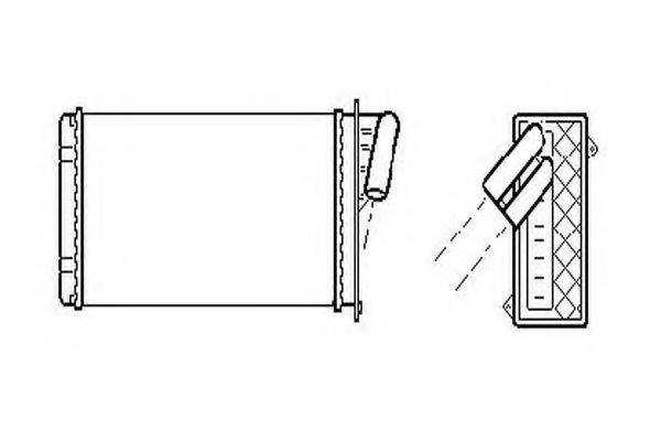 ORDONEZ 2061933 Теплообмінник, опалення салону
