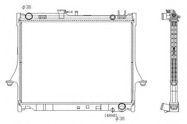 ORDONEZ 2064104 Радіатор, охолодження двигуна