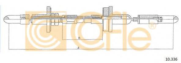 COFLE 10336 Трос, управління зчепленням