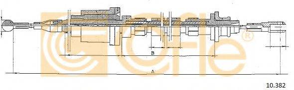 COFLE 10382 Трос, управління зчепленням