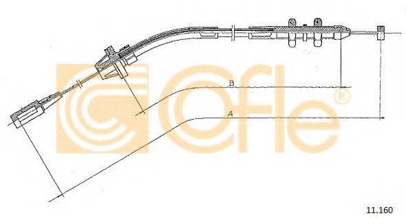 COFLE 11160 Тросик газу