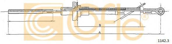 COFLE 11423 Трос, управління зчепленням