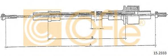 COFLE 152333 Трос, управління зчепленням