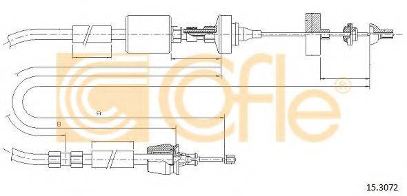COFLE 153072 Трос, управління зчепленням