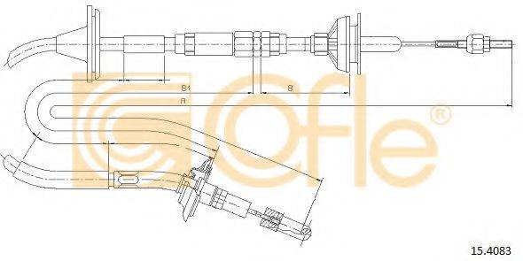 COFLE 154083 Трос, управління зчепленням