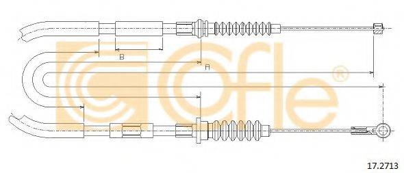 COFLE 172713 Трос, стоянкова гальмівна система