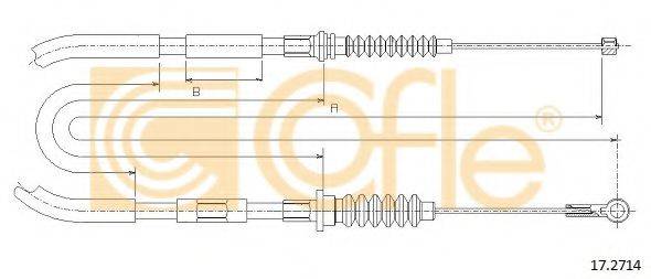 COFLE 172714 Трос, стоянкова гальмівна система