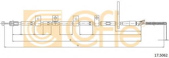 COFLE 175062 Трос, стоянкова гальмівна система