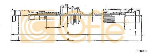 COFLE S20002 Трос спідометра