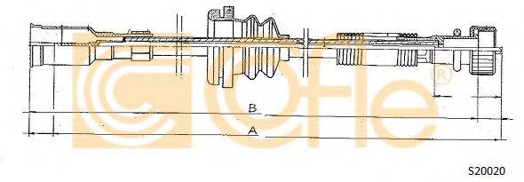 COFLE S20020 Трос спідометра