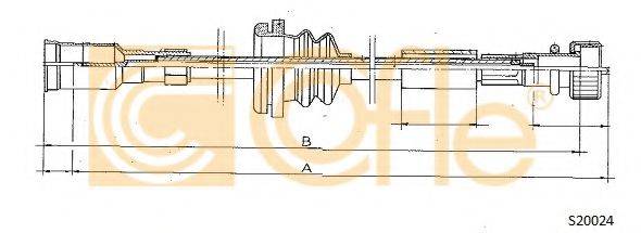 COFLE S20024 Трос спідометра