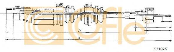 COFLE S31026 Трос спідометра